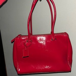 Red Leather Kate Spade New York Mullberry Leighann Handbag